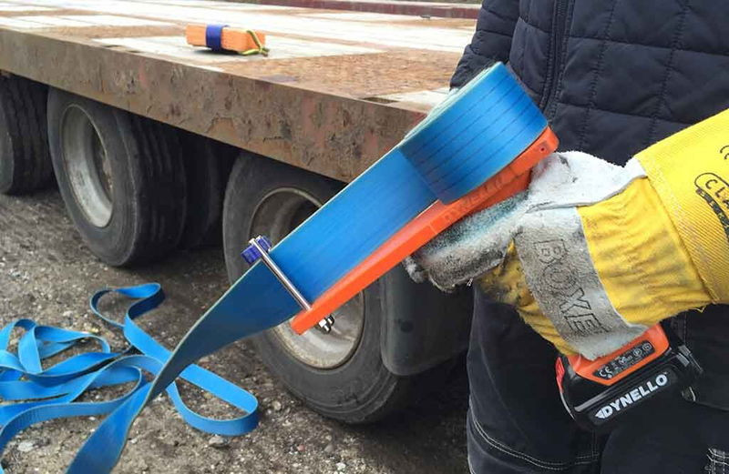 Dynello eldriven spännbandsupprullare