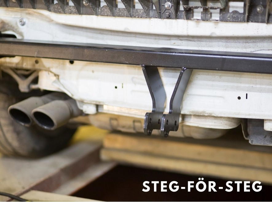 Steg-för-steg montering av dragkrok
