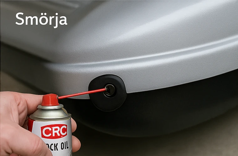 Smörjer med CRC låsspray