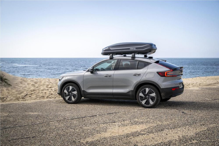 Hapro Explorer 500 monterad på en Volvo C40 Recharge elbil